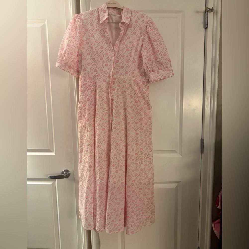 Original Julia Amory Sun Dress in Pink and White